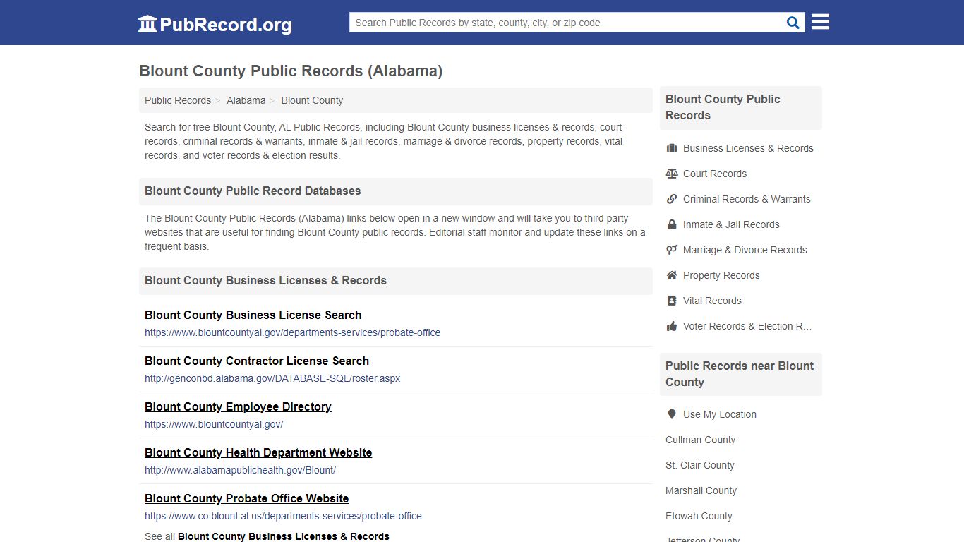 Free Blount County Public Records (Alabama Public Records)